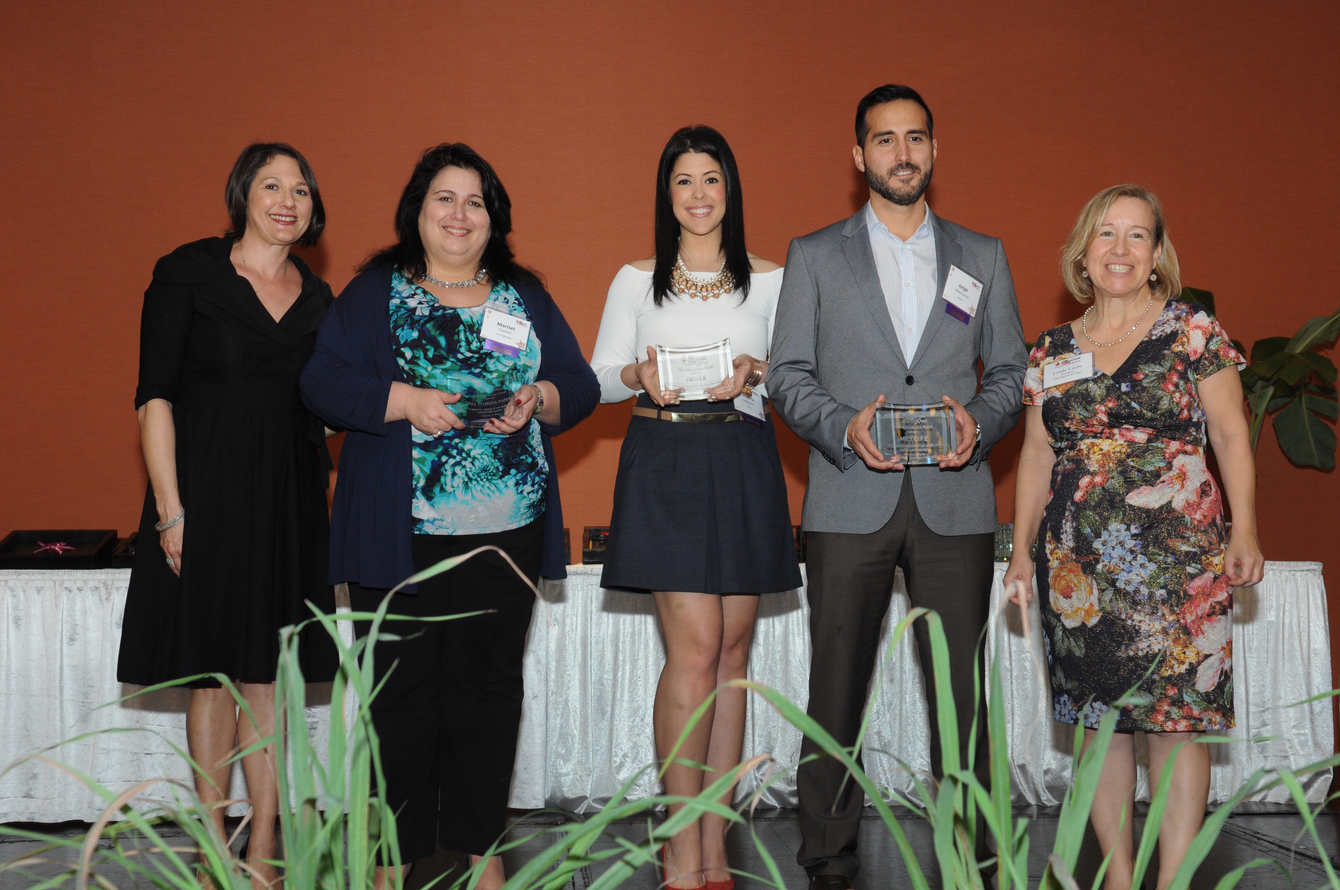 Marisel Caceres, Vice President of All Florida Paper recognized for supporting The Education Fund and students across Miami-Dade County Public Schools