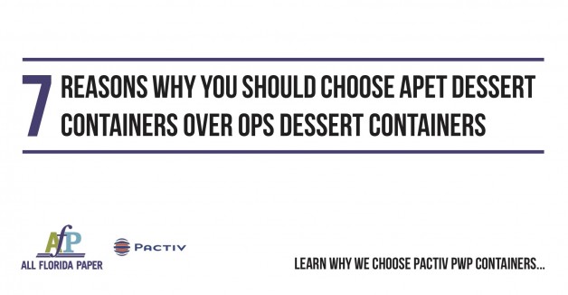 7 Reasons Why You Should Choose APET Dessert Containers Over OPS Dessert Containers